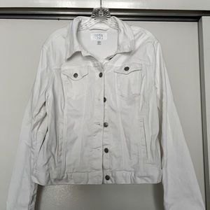 White denim jacket size Large